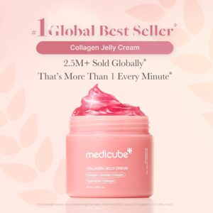 medicube Collagen Jelly Cream- Niacinamide & Freeze-Dried Hydrolyzed Collagen – Boosts skin’s barrier hydration and gives 24h Glow & Lifted Look – Korean skincare (1.69 Fl Oz (Pack of 1))