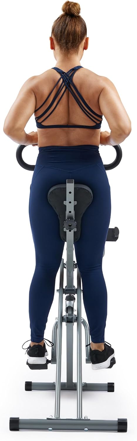 Sunny Health & Fitness Row-N-Ride PRO, Full Body Combo Squat Machine w/Optional Resistance Band, Easy Setup Ab Workout Exercise Equipment for Home, Whole Body Cardio, Optional SunnyFit App Connection - Image 8