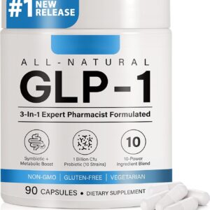 GLP-1 Supplement for Women and Men, Hunger & Metabolism Support – Support GLP1 Naturally, with Prebiotic & Probiotic Blend (90 Capsules)