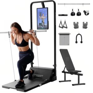 Speediance Gym Monster Smart Home Gym, Multifunctional Strength Training Machine, Smith Machine Power Cage Workout Station, Squat Rack Cable Machine, Full Body Fitness Equipment for Home Workout