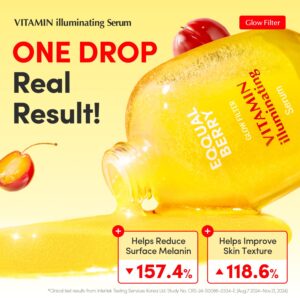 EQQUALBERRY Vitamin Illuminating Serum | Niacinamide 4% + Brightening Vitamin C Face Serum with Hyaluronic Acid & Vitamin E | Dark Spot, Uneven Tone Care | Korean Skincare, 1.01 fl.oz
