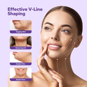 FairyFace Chinstrap for Sleeping, V-Line Lifting Chinstrap, V-Line Mask, Reusable Face Strap, Chin Up Patch, V-Shaped Belt, Shaped Face Mask for Sagging