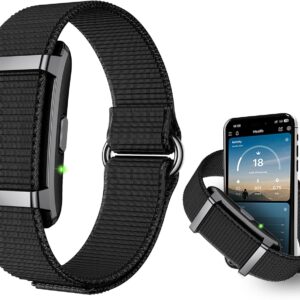 Smart Bracelet,Activity Trackers for Man&Women,Fitness Tracker Band, 24H Sleep Tracker,All-Day Continuous Heart Rate Blood Pressure Stress HRV Monitor,170+ Sport Mode with Free APP (Black)