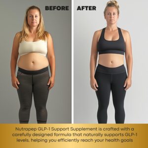 NutraPep GLP-1 Support Weight Loss Probiotic Supplement – Women Men Natural Appetite Suppressant & Metabolism Booster – Daily GLP1 Support to Activate Fat Burn Support Healthy Gut Curb Hunger