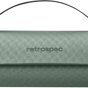 Retrospec Zuma Yoga Mat | 1/2 Inch Thick Non Slip Workout Mat | TPE Exercise Mat for Yoga, Pilates & Stretching | 72x24in