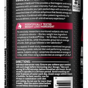 Hydroxycut Hardcore Elite – Energy & Metabolism Support for Men & Women – 270 mg Caffeine Anhydrous & 200 mg Green Coffee Extract – Rapid Release Capsules – 100 Count