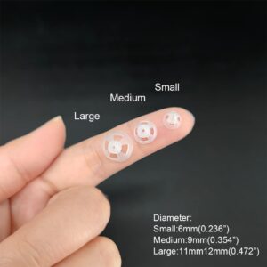 SOUNDLINK （10 pcs） Hearing Amplifier Dome Open Ear Tip Ear Plugs Earbuds (S φ6mm)