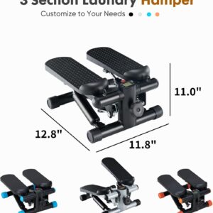 NEWBULIG Mini Stepper for Exercise at Home Stair Step Machine for Indoor Fitness Portable Home Gym Stepper for Full Body Workout 300lb Weight Capacity