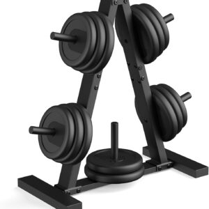 Weight Plate Rack, Weight Tree, Home Gym Storage Stand, Holds 300 lbs