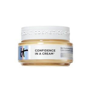 IT Cosmetics Confidence in a Cream – Face Moisturizer, Hydrating & Anti Aging, Visibly Reduces Fine Lines & Wrinkles, 48H Hydration, Repairs Skin Barrier, Squalane, Ceramides, For All Skin Types