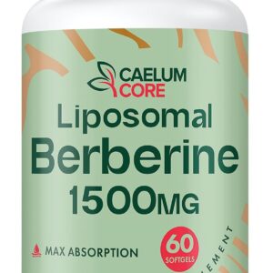 CEALMU CORE Liposomal Berberine HCL – Berberine 1500mg Activates AMPK, High Bioavailability Berberines Supplement for Women and Men, Supports Body Balance