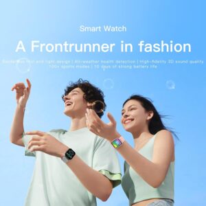 1.83-inch Large Screen Fitness Tracker with Bluetooth Call and Music Playback – 100+ Exercise Modes, Health Monitoring and Voice Assistant for Active Lifestyles