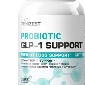 GLP-1 Support Probiotic Weight Loss Support Supplement with Berberine – Women Men – Natural Daily Oral GLP1 Support Appetite Suppressant Hunger Control Metabolism Fat Burn & Gut Health