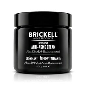 Brickell Men’s Revitalizing Anti-Aging Cream For Men, Anti Wrinkle Night Face Cream To Reduce Fine Lines and Wrinkles, With Vitamin E, Jojoba Oil, and Hyaluronic Acid, 2 Ounce, Scented