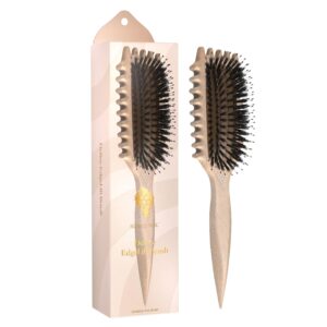 Bounce Curl Define EdgeLift Brush, 5-in-1 Tool for Effortlessly Defined Curls, Waves & Coils, Reduces Frizz – Tan