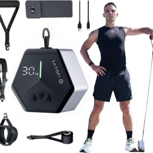Rayofi Go-Tone Portable Gym Machine, Smart LCD Display, 0.7 kg, 3-30 kg Adjustable Resistance, USB-C Rechargeable