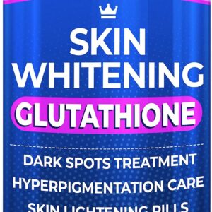 Glutathione Whitening Pills – 120 Capsules 2000mg Glutathione – Effective Skin Lightening Supplement – Dark Spots, Melasma & Acne Scar Remover, Hyperpigmentation Treatment – Anti-Aging Antioxidant