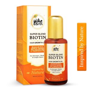 Super Blend Rosemary Mint Biotin Hair Growth Oil With Vit B5 & E, Argan & 21+ Natural Herbs for Scalp & Hair Strengthening – Controls Hair Fall and Promotes Healthy Hair Growth 100 ml