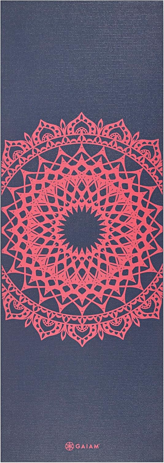 Gaiam Print Yoga Mat, Non Slip Exercise & Fitness Mat for All Types of Yoga, Pilates & Floor Exercises - Image 3