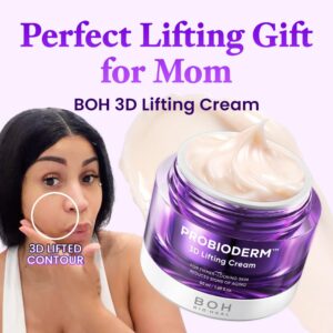 [Cardi B’s Pick] BIOHEAL BOH Probioderm 3D Lifting Cream 1.7 fl oz – Advanced Korean Facial Night Cream with 17-Peptide Complex & Probioderm for Face and Neck, Butter-Rich Texture for Perfect Slugging