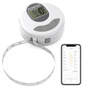 RENPHO Smart Body Measuring Tape, Bluetooth, 60in, Weight Loss Tracker