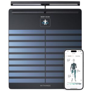 WITHINGS Body Scan – Smart Scale, Segmental Body Composition, ECG, Black