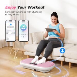 Merach CV40 Curved Vibration Plate Exercise Machine with 440lbs Capacity