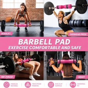 SINYWAY 10 PCS Barbell Pad Set for Squat,Hip Thrust Pad Workout Foam