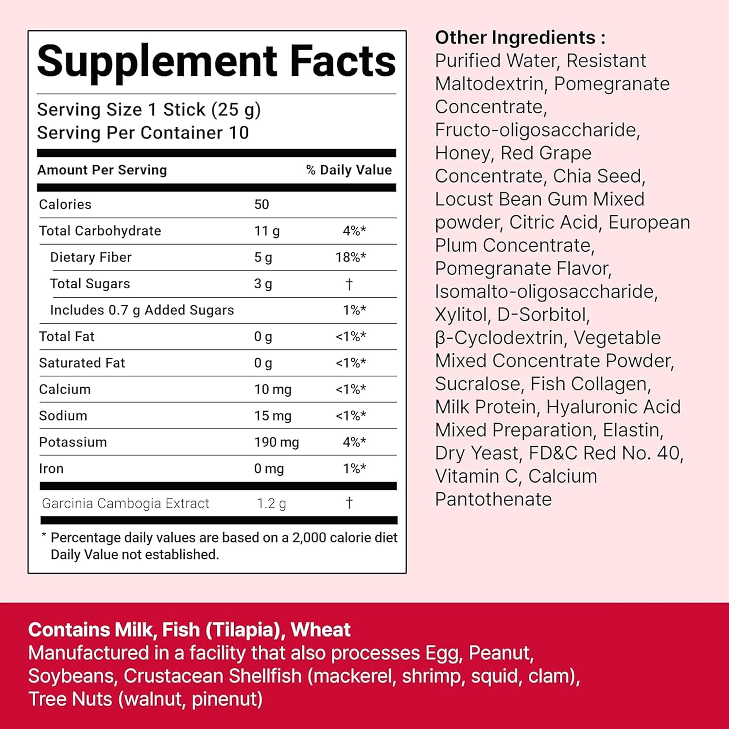 FOODOLOGY Coleology Cutting Jelly, Slimming Jelly Pomegranate, 10 Sticks | Dietary Fiber Supplement for Weight Management, Chia Seeds & Garcinia Cambogia, Korean Weigh Loss, Appetite Suppressant - Image 8