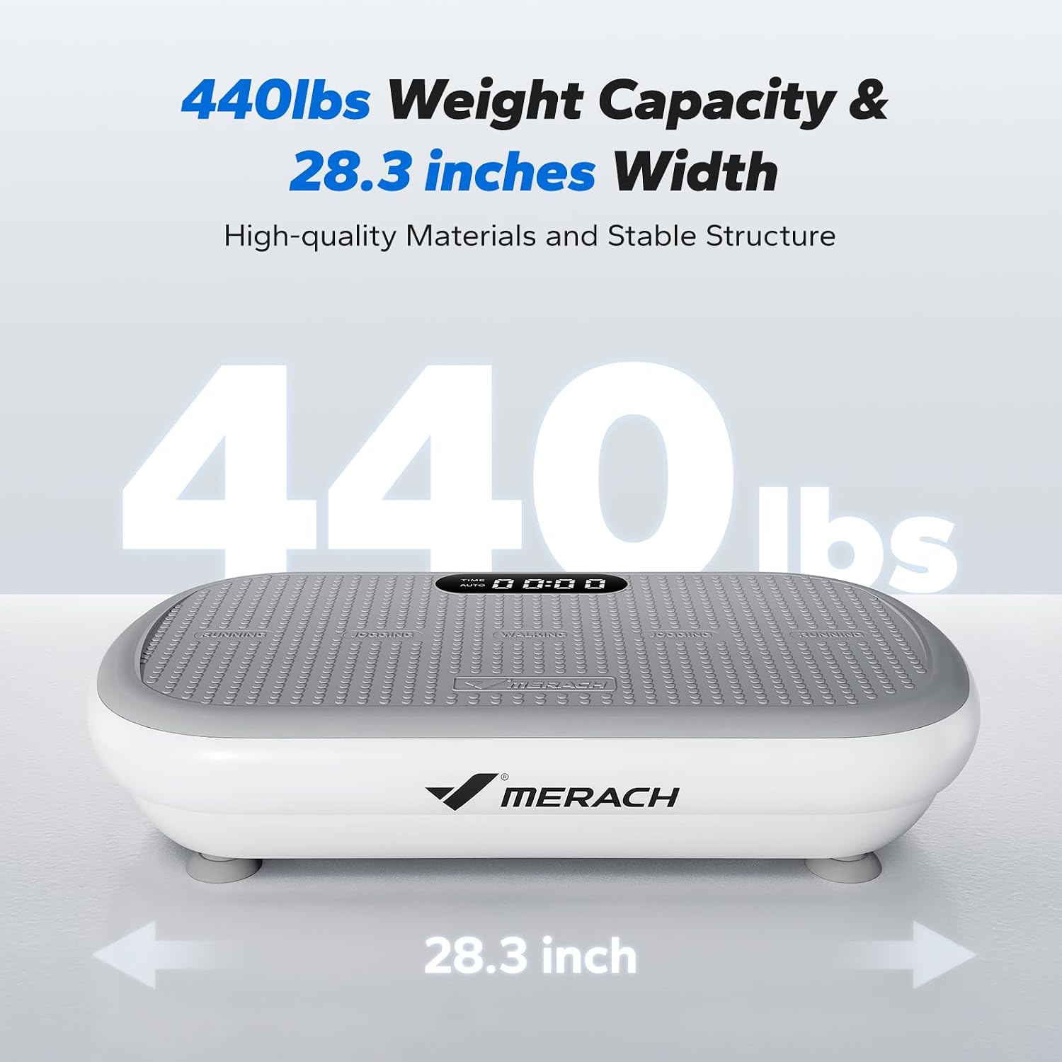Merach CV40 Curved Vibration Plate Exercise Machine with 440lbs Capacity - Image 7