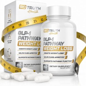 GLP-1 BioTruth Health | Assists Metabolic Pathways Linked to GLP-1 Signaling – Promotes Weight Loss for Women & Men, Helps Appetite Control & Promotes Energy – 3rd Party Tested Supplement – 60 Pills