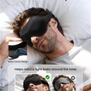 3 Pack Sleep Masks for Women: Zero Eye Pressure Airplane Travel Essentials