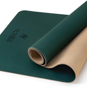 Premium Yoga Mat – Sweat-Activated Non-Slip PU Grip I Natural Rubber Base I 4mm for Yoga, Pilates & Workouts