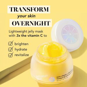 Saturday Skin Vitamin C Brightening Overnight Jelly Face Mask, 1.69 fl oz