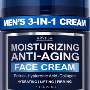 Mens Face Moisturizer Cream – Anti Aging Cream with Retinol & Collagen