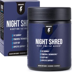 Night Shred Night Time Fat Burner & Natural Sleep Support, 30 Servings