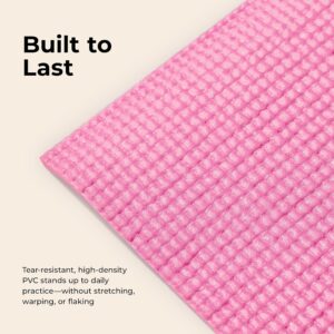 Sunny Health & Fitness Exercise Yoga Mats – Non-Slip Support for Home & Gym | Supportive Comfort, Non-Slip, Durable & Portable, Yoga, Pilates, Meditation, Stretching, Floor Workouts, Multi-Size