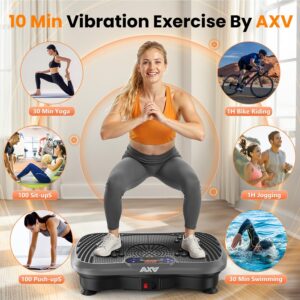 AXV Vibration Plate Exercise Machine Fitness Platform Body Vibrating Board