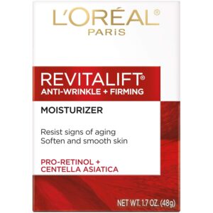 L’Oreal Paris Revitalift Anti-Wrinkle and Firming Face and Neck Moisturizer, Pro Retinol 1.7 oz