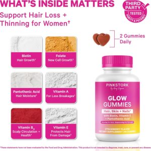 Pink Stork Total Glow Gummies for Women – 60 Berry Gummies