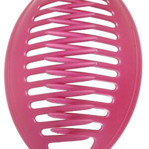 France Luxe Belle Larger Interlocking Comb, Matte Fuchsia, Set of 2