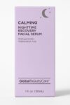 Global Beauty Care Calming NIghttime Recovery Facial Serum With Lavender, Melatonin & Aloe 1 Fl. Oz (30mL)