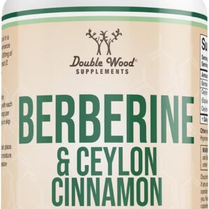Berberine + Ceylon Cinnamon 500mg, Metabolism Support, 120 Capsules