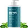 Volumizing Biotin Shampoo for Thinning Hair – Invigorating Peppermint Shampoo for Fine Hair with Argan Coconut and Olive Oils – Vegan & Color Safe – Paraben Silicone & Sulfate Free (25 Fl Oz)