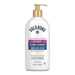 Gold Bond Age Renew Retinol Overnight Body & Face Lotion, 13 Oz