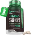 Herbtonics Raw Apple Cider Vinegar 1500mg with Mother, 120 Capsules