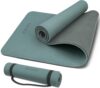 PAIDU POE Yoga Mat （10mm）Extra Thick Fitness Mat 72″x24″ with Carry Strap