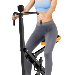 OWLSKY Squat Rowing Machine for Home Gym, Compact Foldable Squat Exercise Machine with LCD Monitor, Low-Impact Workout, Adjustable Seat, 350 LBS, Full-Body Fitness Equipment