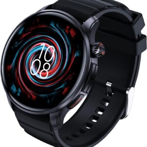 Smart Watch for Men Smartwatch – 1.43-Inch Round Touch Screen,Full-Featured Fitness Tracker, Waterproof, Health Monitoring, Multiple Sports Modes, Compatible Android and iOS