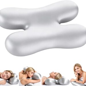 Side Sleeper Pillow for Anti Wrinkle, White